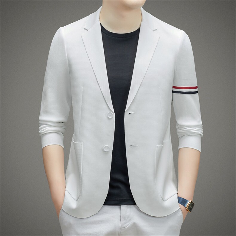 2023春秋男士商务休闲西服男装新款宽松免烫纯色外套ZL88805-P220,男装西服,星座1105-3