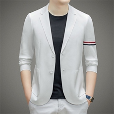 2023春秋男士商务休闲西服男装新款宽松免烫纯色外套ZL88805-P220，男装西服，星座1105-3
