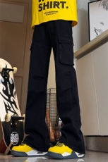 高品质B221美式ins高街暗黑宽松工装牛仔裤LK24341-P70控98，男装牛仔裤，电商B221