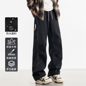 新款防水休闲裤户外伞兵裤男登山冲锋裤图片