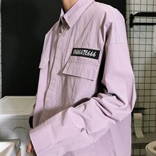 20年秋季新款新款纯色格子休闲舒适衬衫宽松大码DS-B293-CS33-P38，男装衬衫，电商A306