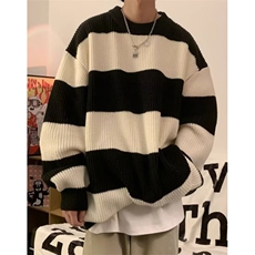 文艺气质日系潮流原宿百搭慵懒ins时尚新款长袖毛衣流行M891，男装针织衫/毛衣，星座1116A（原606A-3）