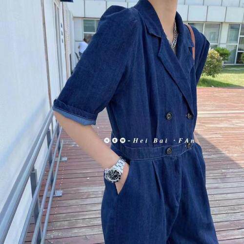 牛仔连体裤,女装连体裤,约美？