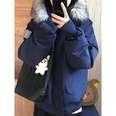 连帽毛领羽绒棉服男女冬季加厚派克服韩系小个子棉衣棉袄MY413，男装棉衣，星座1116A（原606A-3）