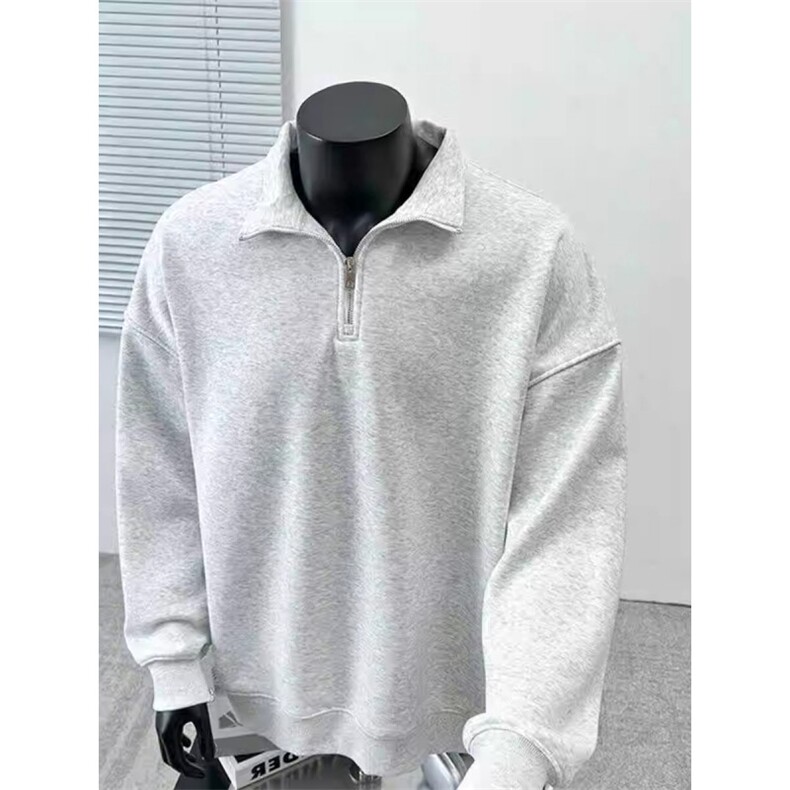 【有货】Y10CC-特P40半拉链polo衫短袖男美式翻领重磅卫衣,男装卫衣,星座1007（原301D）