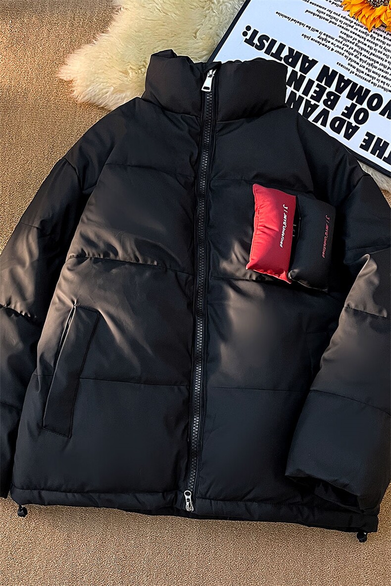 PU皮棉衣男冬季新款港风宽松立领棉服学生面包服MF8603-P85,男装棉衣,星座214-3