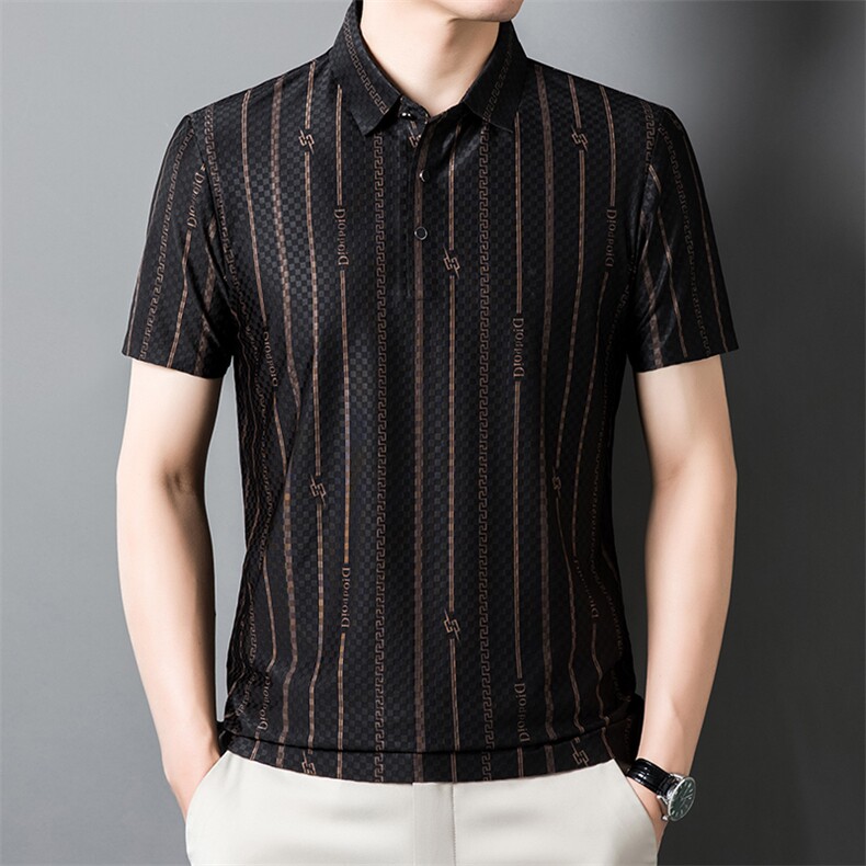 夏季中青年男士商务休闲短袖打底T恤时尚潮流上衣HD8375-P60,男装T恤,星座1105-3