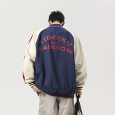 26新款撞色棒球服潮流情侣字母夹克上衣9106/P30，男装夹克，星座202