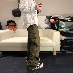 男秋季新款港风休闲裤纯棉ZB01P45图片