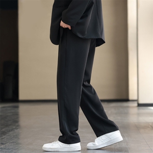 春夏冰丝薄款男士时尚修身休闲百搭直筒小西裤XZ310B-3-K8871-P40图片