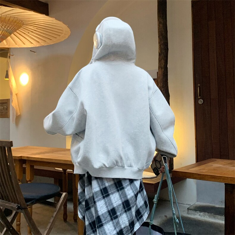 抖音得物高品质25秋冬美式高街宽松结构防风高领连帽卫衣外套W60,男装卫衣,电商A486-1