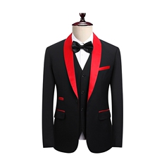 JS8606-X-D-KJP115跨境单西修身婚礼西服青果领青年正装结婚西装，男装西服，星座510A-3