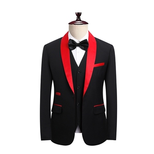 JS8606-X-D-KJ P115跨境单西修身婚礼西服青果领青年正装结婚西装图片