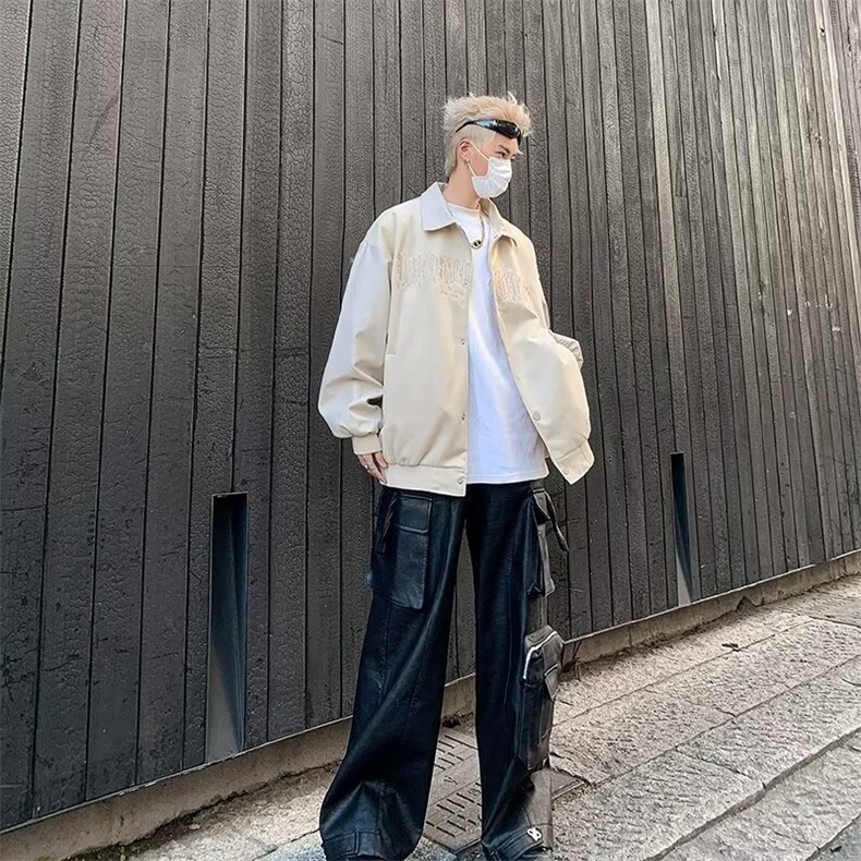 外套男士美式高街棒球服男款潮牌宽松上衣服休闲百搭夹克防风,男装夹克,星座506A