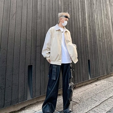外套男士美式高街棒球服男款潮牌宽松上衣服休闲百搭夹克防风，男装夹克，星座506A