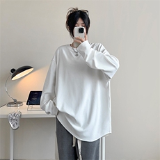 德绒打底T恤D5152-TP25控价39纯色内搭可二开港风内搭卫衣男，男装卫衣，电商A102-1