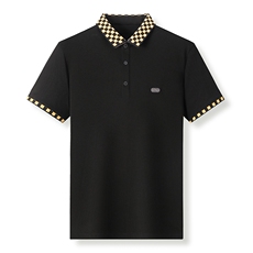 polo衫中年商务休闲男装夏季新款男士短袖T恤半袖翻领宽松上衣服，男装Polo衫，电商B212（原钱塘6029）