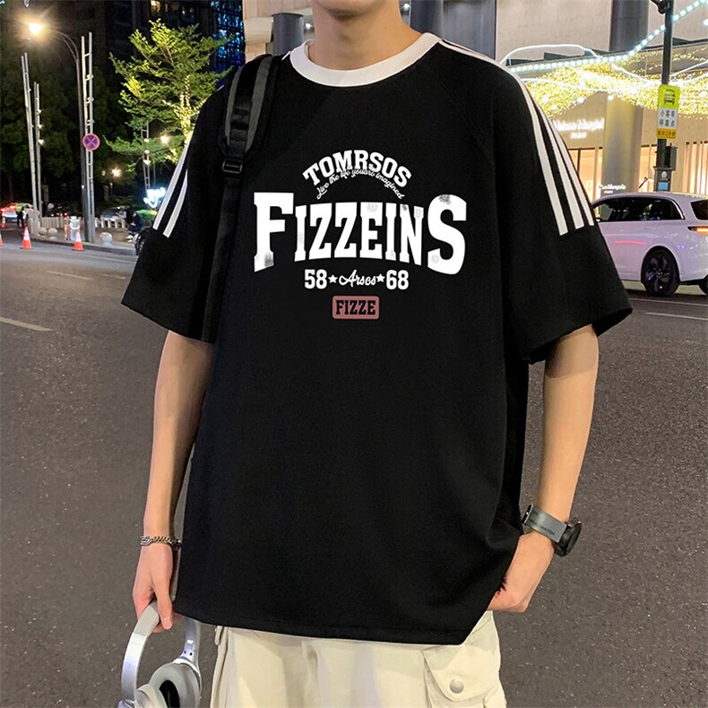 CT003港风潮牌高街美式短袖T恤男夏季新款宽松重磅纯棉体恤,男装T恤,星座304A
