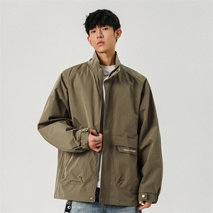 春秋潮流休闲百搭外套男士休闲立领大口袋户外夹克宽松2524-P50图片