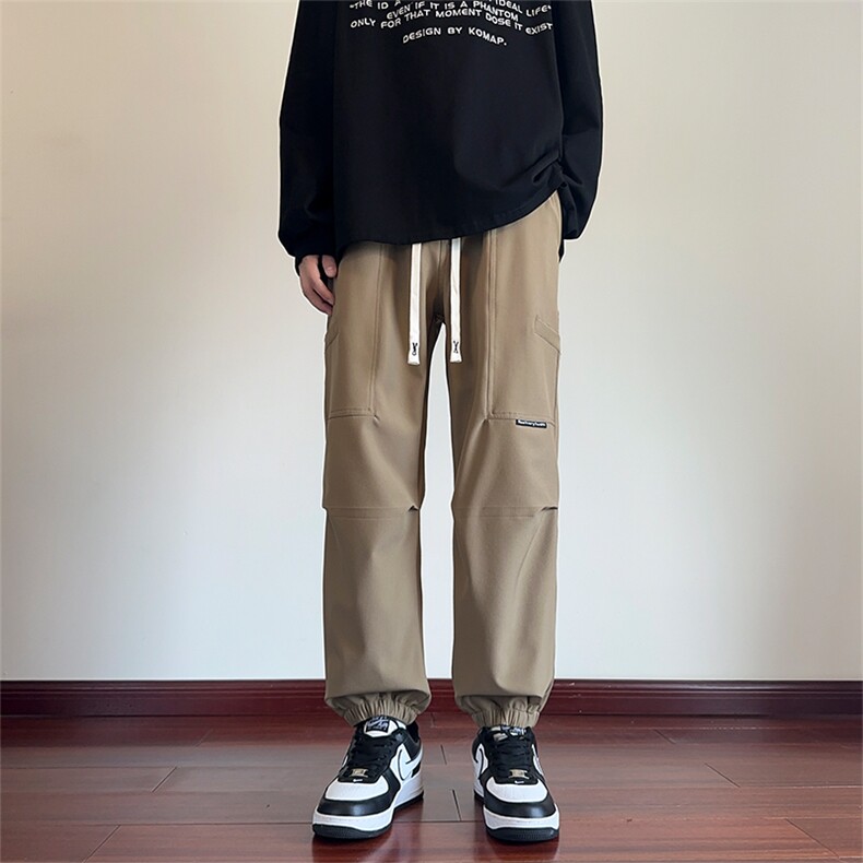 秋季潮牌工装痞帅运动宽松百搭设计梭织裤子XZ301b-2-CK705P35,男装工装外套,星座301B-2（原A443-1）