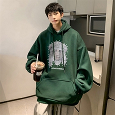 抖音得物供货可提供视频秋冬重磅美式宽松连帽卫衣DL2006，男装卫衣，电商A486