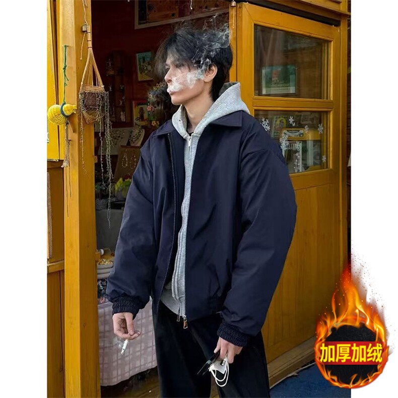 网图飞行夹克棉服外套情侣棉衣潮牌加厚工装棉袄A025-RY1313-P68,男装夹克,电商A025