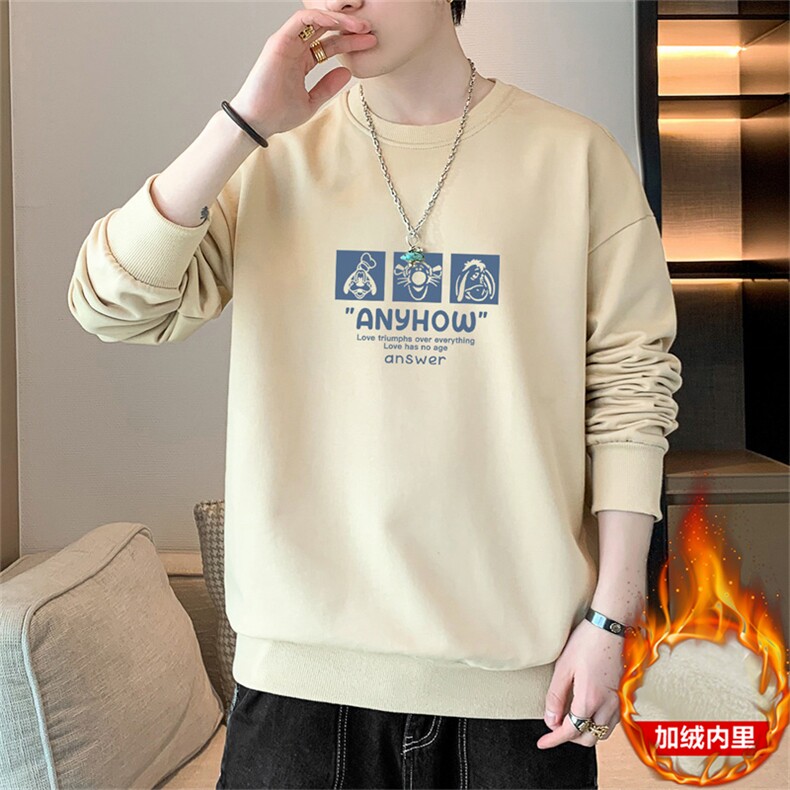 外贸跨境现货主推2025秋冬加绒休闲男士印花套头卫衣JR187-P19,男装卫衣,星座1816-2（原1210–2）