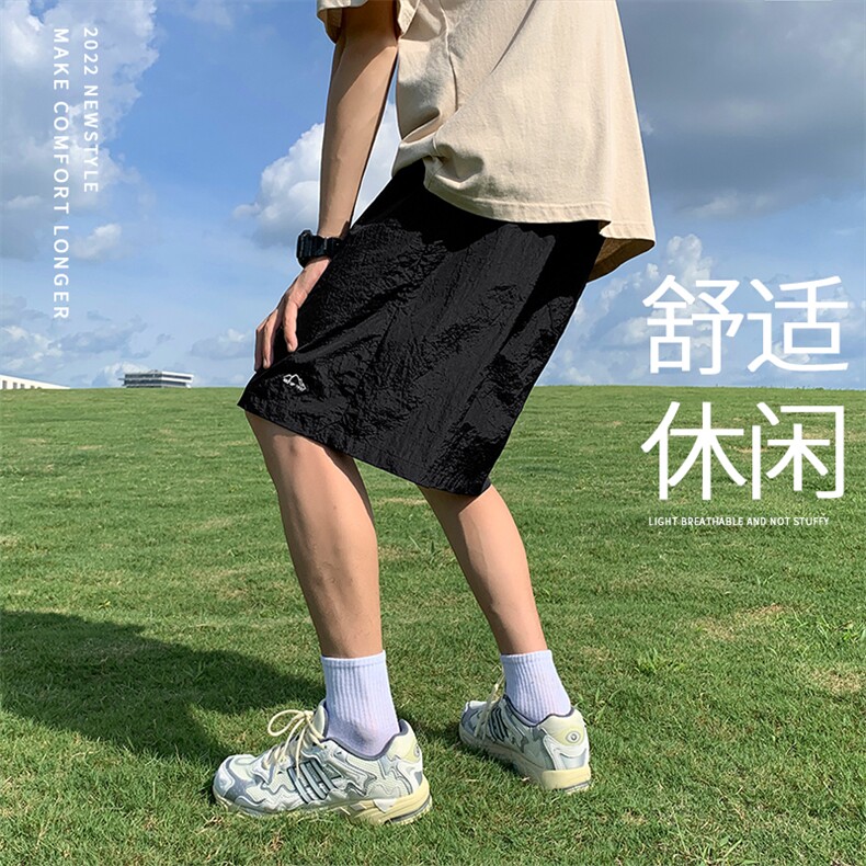 2023夏季速干短裤休闲宽松网红潮牌痞帅外穿五分裤子DK310-特批15,男装休闲裤,星座718-1