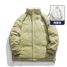 冬季大码棉衣羊羔毛加厚保暖两面穿男女立领棉衣外套MY9075-P85，男装棉衣，电商A128