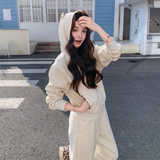 【新款】美式豹纹连帽卫衣套装088-9827P195K318，女装套装/套裙，2C088