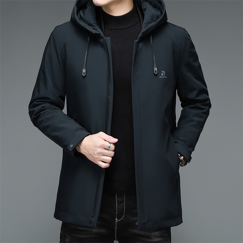 AN9858钱塘2020-3秋冬新款中老年男士商务休闲连帽羽绒服外套P219图片