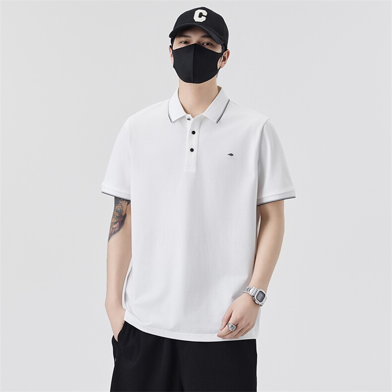 男士夏季新款时尚百搭休闲运动翻领半袖上衣PL8601-P65控105图片