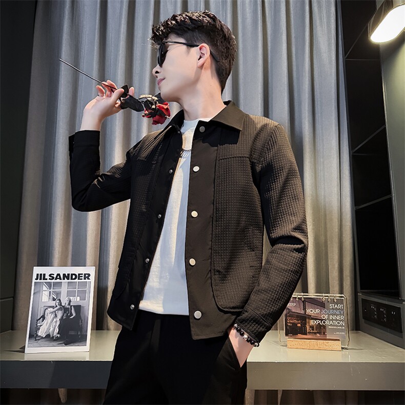 春季新款社会小伙夹克外套男潮流韩版上衣，男装夹克，星座312A