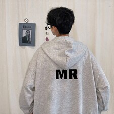 KS21253-P38连帽开衫卫衣男运动外套大码班服，男装卫衣，电商A040