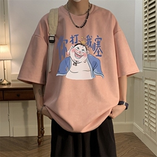 麂皮绒短袖t恤男大码半袖男JD82437-P25，男装T恤，电商A040