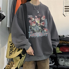 特P25控48秋冬新款男士圆领卫衣宽松休闲日常百搭上衣WQ2432，男装卫衣，电商B370