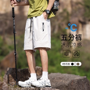 男装休闲短裤男2025宽松夏季透气户外运动速干防晒冰感五分裤图片