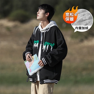 新款冬季加厚银狐绒CITYBOY风针织外套WT2415加绒-P100控148图片