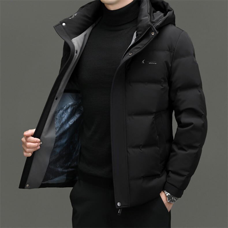 DF8896钱塘2020-2新款时尚休闲有帽简约中年男士羽绒服P245,男装羽绒服,钱塘207-2