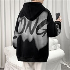 7XL-M港风卫衣男2023春季新款休闲嘻哈长袖胖子加肥加大码控价88图片