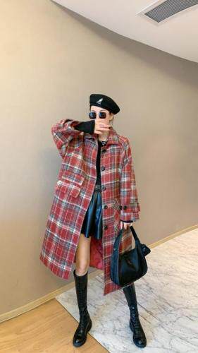 尼料大衣，女装，女人家淼漫