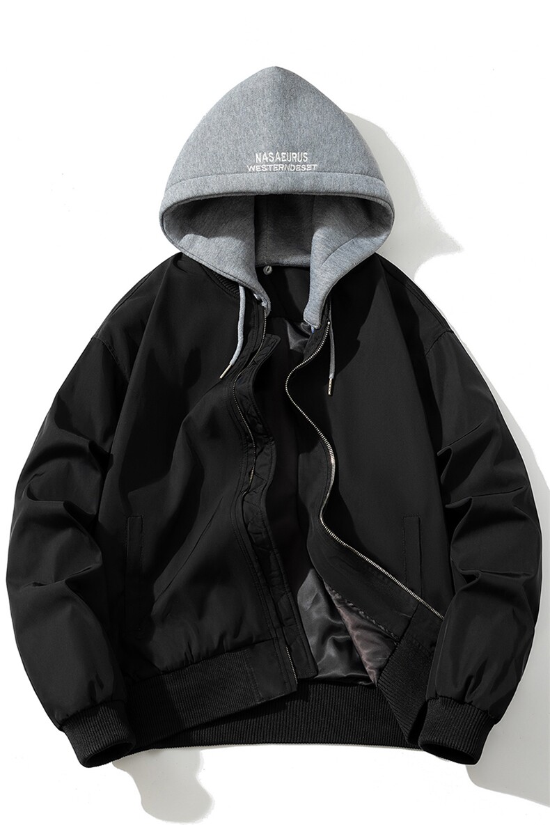 现货3色欧美街头酷炫棒球服飞行服夹克棉服外套,男装夹克,电商A105