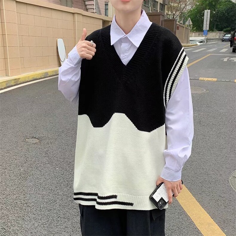 V领针织马甲男潮流百搭休闲B17P31，男装背心/马甲，星座1116-2