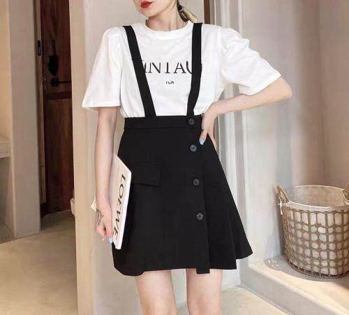 【现货】夏季新款真两件套背带裙，女装，名依人