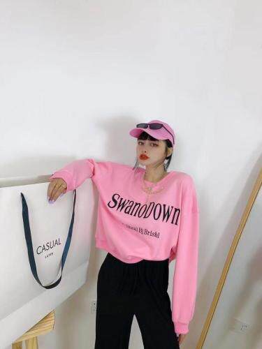 Simple.简希2021款春季欧美风新款字母印花卫衣，女装卫衣/绒衫，simple简希