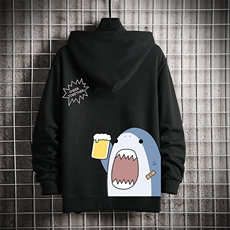 KS21137-P38连帽开衫卫衣男运动外套大码班服网格挂拍，男装卫衣，电商A040A