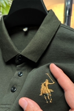 男装短袖T恤男2023夏季新款刺绣纯色翻领POLO衫中年商务休闲体恤，男装Polo衫，电商B212（原钱塘6029）