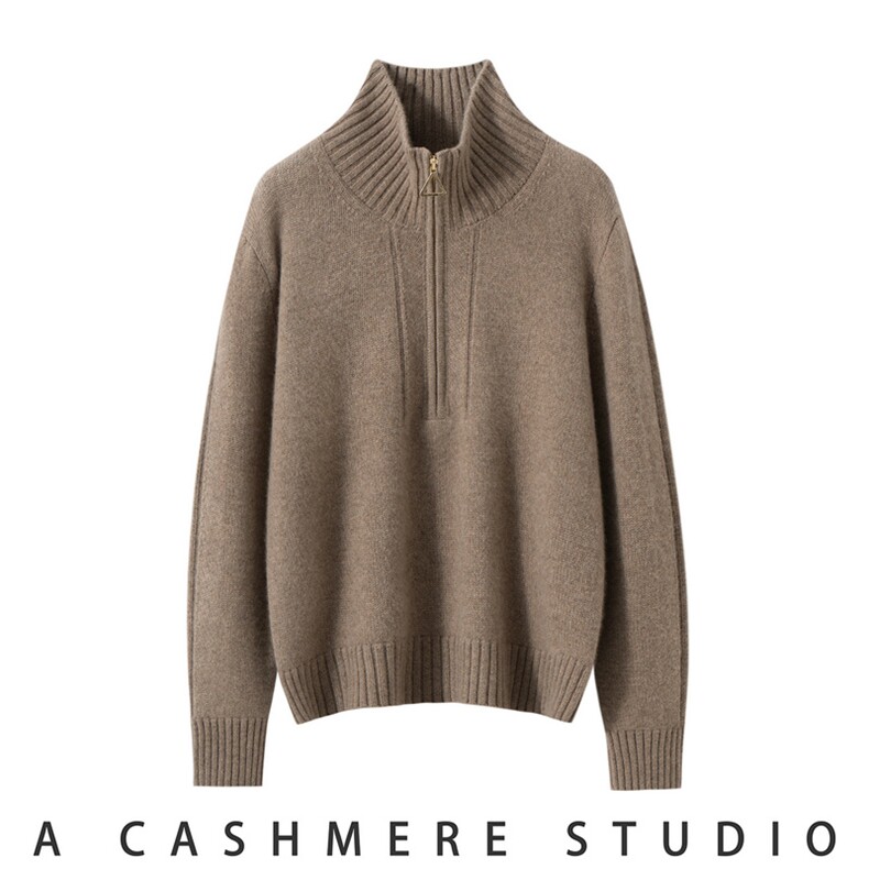 2026年秋季时尚百搭通勤简约休闲羊绒衫，女装羊绒衫，朝思纯山羊绒