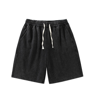 夏季短裤男日系白底宽松潮流休闲百搭五分裤运动短裤XD22906-P35图片