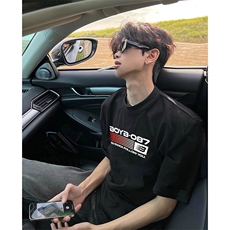 可设48小时发货支持抖音得物来样二开230克重磅美式短袖t恤MT379，男装T恤，电商A486-1